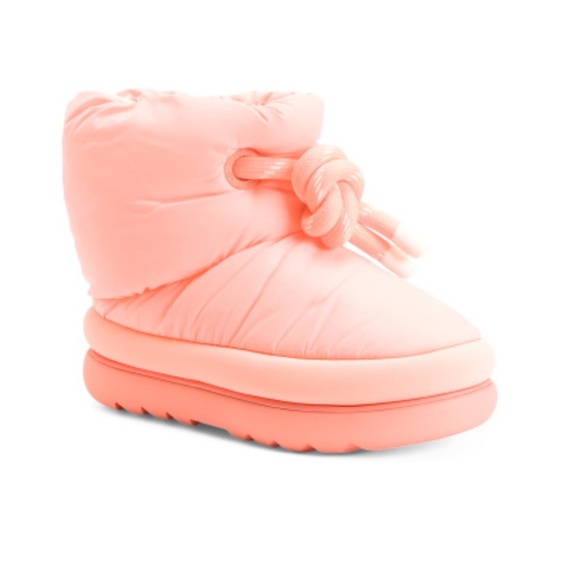 UGG Coral Puffy Short Winter Snow Booties Women’s Size 6 Winter Puffer Boots - Picture 2 of 8